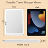 Touch Screen Dimming Folding Up Rechargeable Travel Makeup Mirror