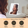 Touch Screen Dimming Folding Up Rechargeable Travel Makeup Mirror