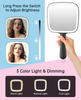 Lighted Handheld Mirror, Lightweight & Durable Battery Operated