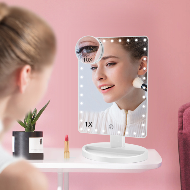 LED Desktop Makeup Mirror