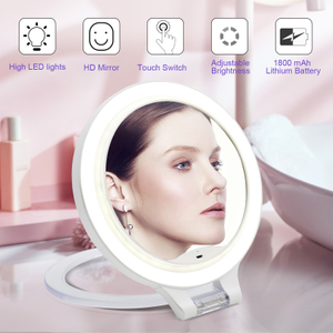 Rechargeable Makeup Lighted Mirror for Wireless Use