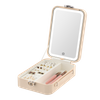 LED Light Cosmetic Mirror with White Jewelry Box