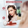 Lighted Makeup Vanity Mirror with 10X Magnifying Mirror Portable