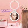 Double Sided with 3 Color Lights Portable LED Cosmetic Mirror White